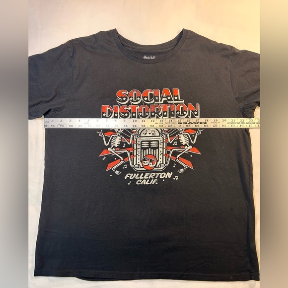 Social Distortion Jukebox Skelly T-Shirt Unisex Size XL 100% Cotton - Picture 4 of 8